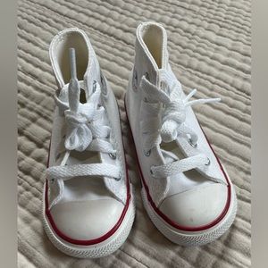 NWOT tag white converse high tops
